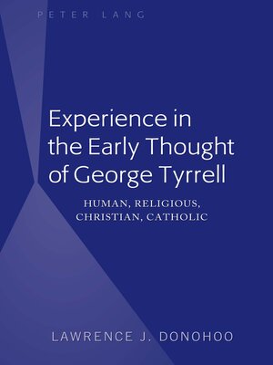 cover image of Experience in the Early Thought of George Tyrrell